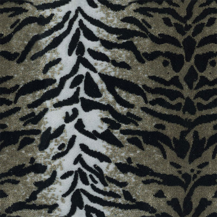 عالي الجودة Jacquard Velvet Tiger Animal Skin Pattern Sofa Awort